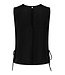 JDY JDYLESLIE zwarte dames top met strikdetail en mouwloos design