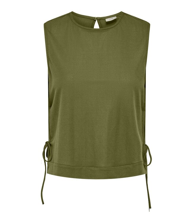 JDY JDYLESLIE peat moss groene viscose dames mouwloze top