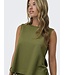 JDY JDYLESLIE peat moss groene viscose dames mouwloze top