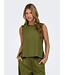 JDY JDYLESLIE peat moss groene viscose dames mouwloze top