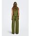JDY JDYLESLIE peat moss groene viscose dames mouwloze top