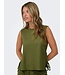 JDY JDYLESLIE peat moss groene viscose dames mouwloze top