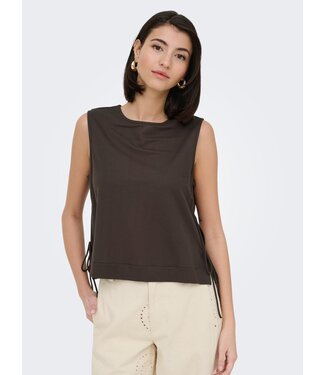 JDY JDYLESLIE Bow Top - Chocolate Brown