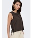 JDY JDYLESLIE chocoladebruine dames mouwloze top