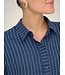 JDY JDYPOWER insignia blue stripe geweven dames cropped overhemd