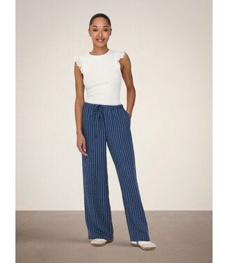 JDY JDYPOWER Wide Pant -  Insignia Blue Stripe