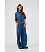 JDY JDYPOWER blauw gestreepte dames wide leg broek