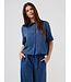 JDY JDYPOWER blauw gestreepte dames wide leg broek