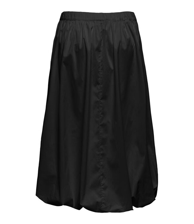 JDY JDYMIO zwarte dames midi rok met bubble hem