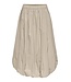 JDY JDYMIO taupe dames midi rok met bubble hem