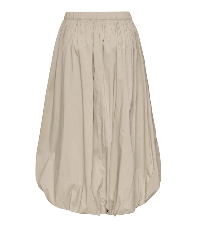 JDY JDYMIO taupe dames midi rok met bubble hem