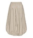 JDY JDYMIO taupe dames midi rok met bubble hem