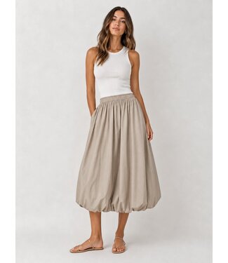 JDY JDYMIO Bubblehem Skirt - Plaza Taupe