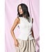 JDY JDYMIO taupe dames midi rok met bubble hem