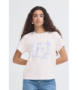 ICHI IHNOVOLA T-Shirt - Cloud Dancer