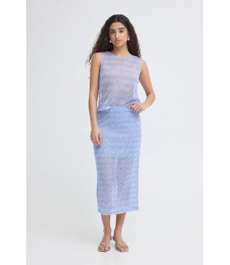 ICHI IHPILOUA Skirt - Wedgewood Stripe