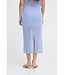 ICHI ICHI blauw gestreepte mesh dames midi rok