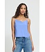ICHI ICHI lichtblauwe viscose dames mouwloze korte top