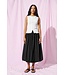 JDY JDYMIO zwarte dames midi rok met bubble hem