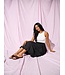 JDY JDYMIO zwarte dames midi rok met bubble hem