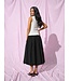 JDY JDYMIO zwarte dames midi rok met bubble hem
