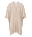 CREAM CRGert licht beige dames kimono cardigan met netstructuur en losse pasvorm