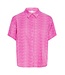 ICHI IHAYA roze dames blouse met grafische print en losse pasvorm