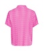 ICHI IHAYA roze dames blouse met grafische print en losse pasvorm