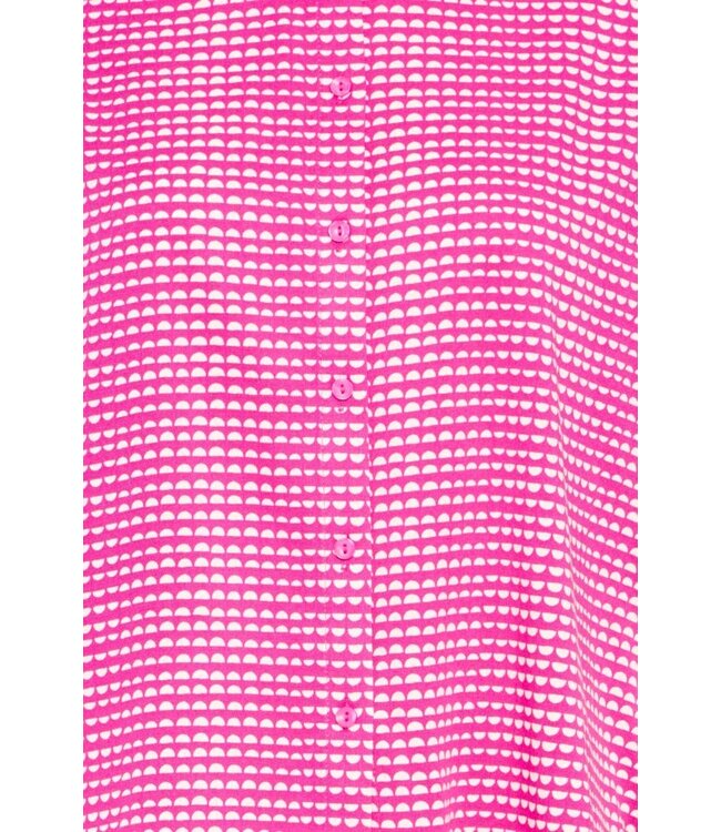 ICHI IHAYA roze dames blouse met grafische print en losse pasvorm