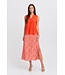 b.young BYMMJOELLA dames top Fiesta oranje mouwloze blouse V-hals ECOVERO viscose