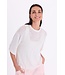 Freequent FQVICKI witte fijngebreide dames pullover met korte mouwen