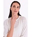 Freequent FQVICKI witte fijngebreide dames pullover met korte mouwen