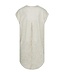 Freequent FQMATTER moonbeam beige metallic dames jurk met V-hals