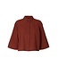 Selected Femme SLFFINNIE dames blouse met 3/4-mouwen in biologisch katoen en linnen