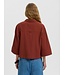 Selected Femme SLFFINNIE dames blouse met 3/4-mouwen in biologisch katoen en linnen