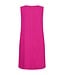 Freequent FQLAVA felroze linnenmix dames mouwloze jurk met decoratieve rugknopen