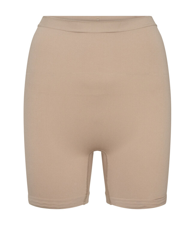 Freequent FQSEAM beige dames shaping short met hoge taille