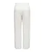 JDY JDYTURBO witte dames broek met wijde pijpen en linnenmix