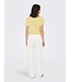 JDY JDYTURBO witte dames broek met wijde pijpen en linnenmix