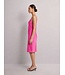 Selected Femme SLFTALIA Lena satijnen jurk in Phlox Pink met verstelbare spaghettibandjes