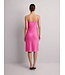 Selected Femme SLFTALIA Lena satijnen jurk in Phlox Pink met verstelbare spaghettibandjes