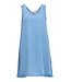 Object OBJFRAME lichtblauwe mouwloze denim jurk