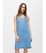 Object OBJFRAME lichtblauwe mouwloze denim jurk