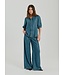 Freequent FQMILO Broek Medium Blue Denim van Lyocell – Wijde Denim Broek met Elastische Taille