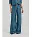 Freequent FQMILO Broek Medium Blue Denim van Lyocell – Wijde Denim Broek met Elastische Taille