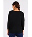 Freequent FQJONE dames pullover Black met 3/4-mouwen en losse pasvorm