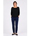 Freequent FQJONE dames pullover Black met 3/4-mouwen en losse pasvorm