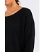 Freequent FQJONE dames pullover Black met 3/4-mouwen en losse pasvorm