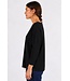 Freequent FQJONE dames pullover Black met 3/4-mouwen en losse pasvorm