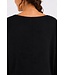 Freequent FQJONE dames pullover Black met 3/4-mouwen en losse pasvorm